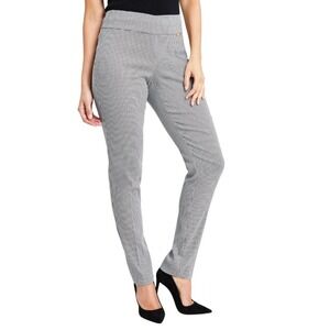 INC International Concept‎  Tummy-Control Mid-Rise Skinny Pants Houndstooth 0